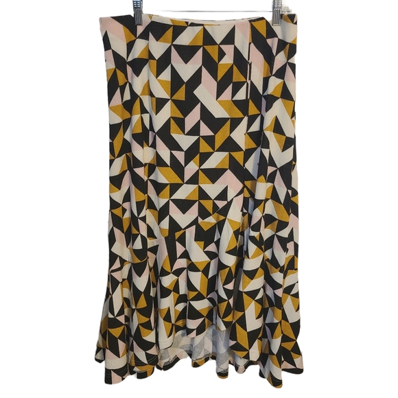 Anthropologie | Maeve Tanya Knit Ruffled Midi Length Skirt (Size Large) - Picture 2 of 14